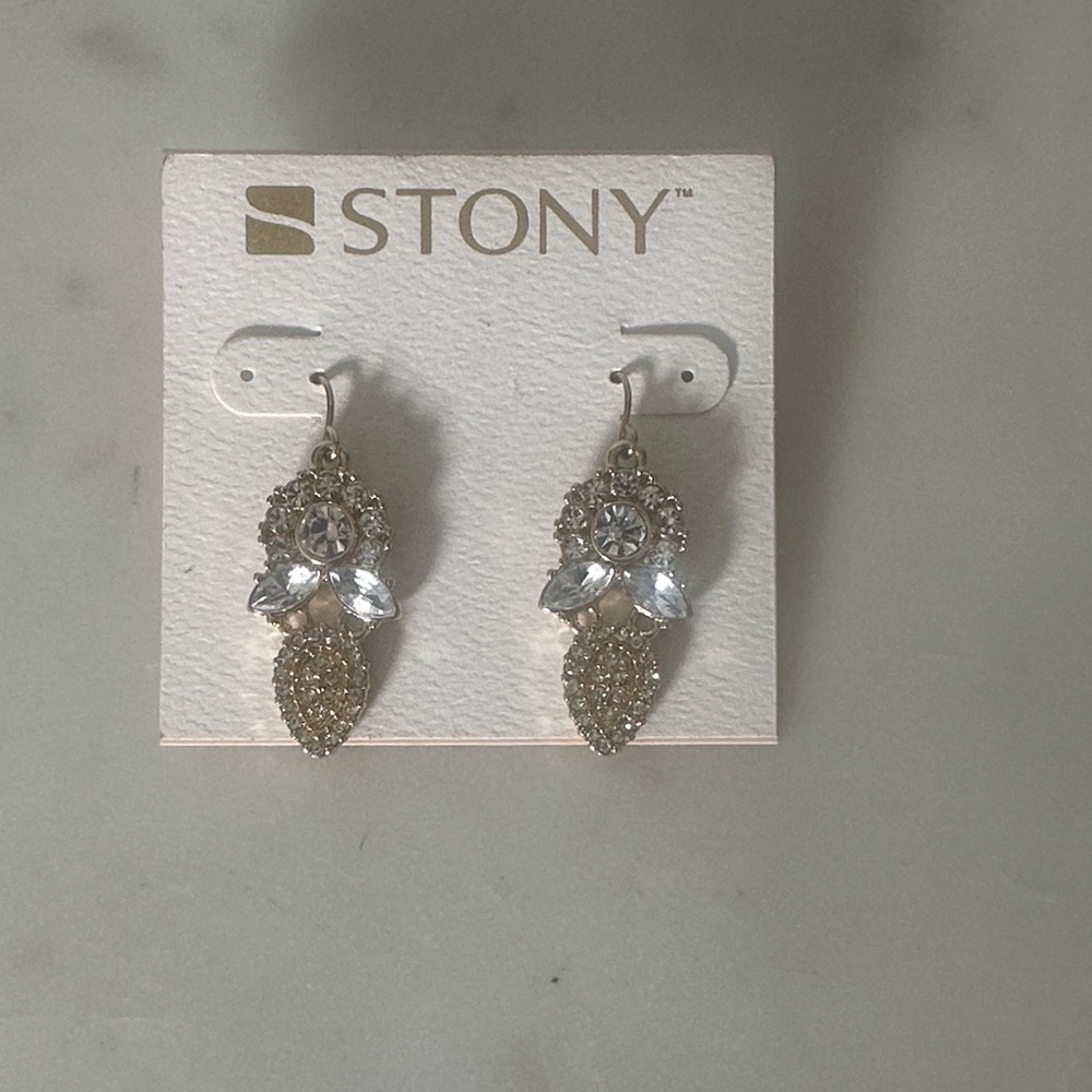 Silver and Gold Drop Earrings